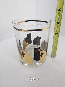 Georges Briard Cat Set Of 4 Double Old Fashioned Glasses 14 oz