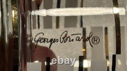 Georges Briard Gold & White Geometric Double Old Fashioned Glasses Set Of 10