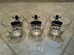 Georges Briard Name Your Poison Glasses SET OF 3 Double Old Fashioned