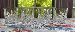 Godinger Dublin Double Old Fashioned Crystal Whiskey Glasses Set Of 4