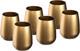 Gold Double Old Fashioned Tumblers Set of 6 13 Oz. Crystal Glasses