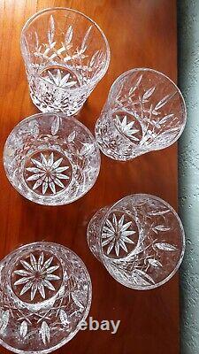 Gorham Crystal Lady Anne Double Old Fashioned Whiskey Lowball Glasses Set of 5