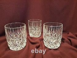 Gorham Crystal Lady Anne Pattern 3 Pc 4 Double Old Fashioned Glasses 1984-2017