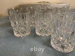 Gorham Crystal Lady Anne Signature Double Old Fashioned Glasses 4 Tall Set of 8