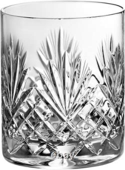 Hand Cut Crystal Double Old Fashioned Glasses Set of 6