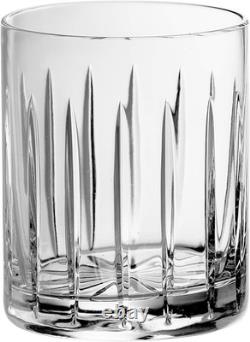 Hand Cut Crystal Double Old Fashioned Tumblers Set of 6 11 Oz