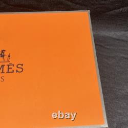 Hermès Attelage Ruby Red Crystal Double Old Fashioned Glasses Pair with Box
