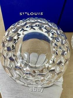 Hermes Saint Louis Crystal Double Old Fashioned Folia Medium Tumbler Pair BNIB
