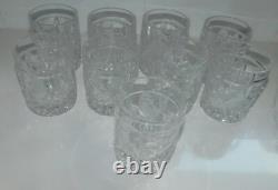 Hofbauer The Byrdes Collection Double Old Fashioned Glass EUC Set of 9