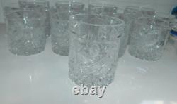 Hofbauer The Byrdes Collection Double Old Fashioned Glass EUC Set of 9