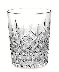 IRISH Waterford LISMORE DOUBLE OLD FASHIONED Crystal DOF GLASS One (1) NOS Mint