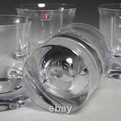 Iittala Finland Double Old Fashioned Flared Lip Tumbler Glasses 4h 3.5w