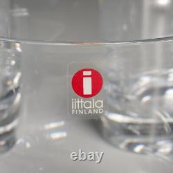 Iittala Finland Double Old Fashioned Flared Lip Tumbler Glasses 4h 3.5w