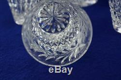 Intaglio Cut Flower & Diamond Cut Band Crystal (12) Double Old Fashioned, 4 1/4