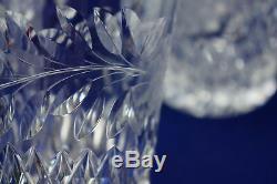 Intaglio Cut Flower & Diamond Cut Band Crystal (12) Double Old Fashioned, 4 1/4