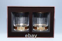 Jay Strongwater Hudson Double Old Fashion Glasses With Box