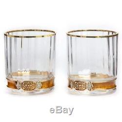 Jay Strongwater Hudson Double Old Fashioned Glasses SDH2428 274