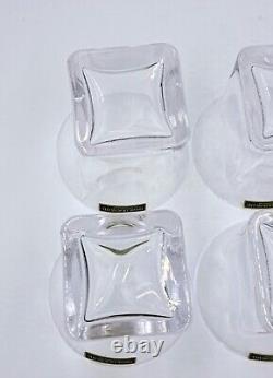 Jens Quistgaard DANSK FORUM Glassware Double Old Fashioned Scandi Modern Set 4