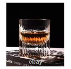 K9 Crystal Glass Rocks Whiskey Glasses Old Fashioned Glass Cut Clear Diamond 8oz