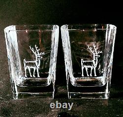 KATE SPADE DONNER ROAD DOUBLE OLD FASHIONED GLASSES, Lead Crystal, Lenox, 2PCS