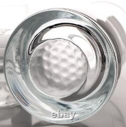 LACC Double Old Fashioned Crystal Glass & Decanter 2003 Los Angeles Country Club