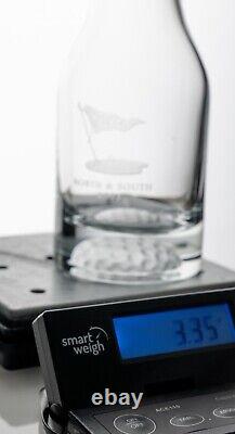 LACC Double Old Fashioned Crystal Glass & Decanter 2003 Los Angeles Country Club