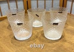 LAUFFER ARABIA TUNDRA 12OZ DOUBLE OLD FASHIONED GLASSES MADE IN FINLAND Set Of 5
