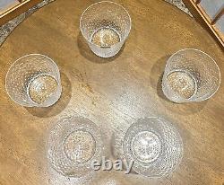 LAUFFER ARABIA TUNDRA 12OZ DOUBLE OLD FASHIONED GLASSES MADE IN FINLAND Set Of 5
