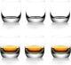 LEMONSODA Crystal Double Rock Old Fashioned Glasses (13.3 fl. Oz Set of 6)