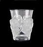 Lalique Chene Pattern Art Glass Double Old Fashioned Tumbler