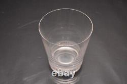 Lalique Crystal Facet Double Old Fashioned Tumbler Signed Glass DOF Barware