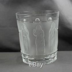 Lalique Crystal Femmes Antiques Double Old Fashioned Tumbler Sold Individually