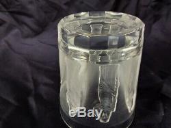 Lalique Femmes Antiques Flat Tumbler Double Old Fashioned Whiskey Glass 8 Avail