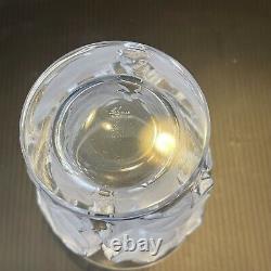 Lalique France Crystal Chene Double Old Fashioned Tumbler Oak Leaves