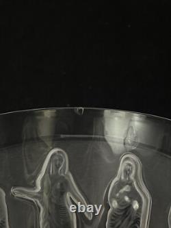 Lalique France Crystal Femmes Double Old Fashioned Whiskey Tumbler CHIPPED