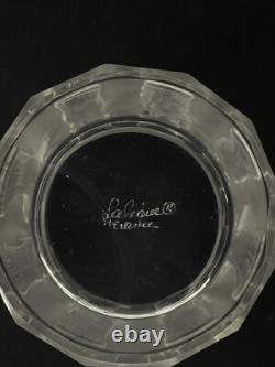 Lalique France Crystal Femmes Double Old Fashioned Whiskey Tumbler CHIPPED