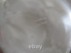 Lalique France Crystal Set Of 6 Chene Double Old Fashioned Tumbler Oak Leaves
