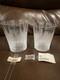 Lalique France Thorns (Verres) Double Old Fashioned 10 oz & 6.6 oz Store Display
