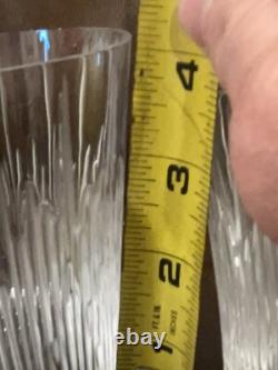 Lalique France Thorns (Verres) Double Old Fashioned 10 oz & 6.6 oz Store Display