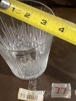 Lalique France Thorns (Verres) Double Old Fashioned 10 oz & 6.6 oz Store Display