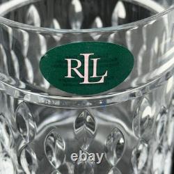 Lauren Ralph Lauren Montgomery Crystal Double Old Fashioned Glasses Set of 3 RLL