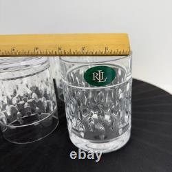 Lauren Ralph Lauren Montgomery Crystal Double Old Fashioned Glasses Set of 3 RLL