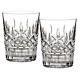 Lead Crystal Lismore Double Old Fashioned, Set of 2,12 Fluid Ounce