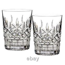 Lead Crystal Lismore Double Old Fashioned, Set of 2,12 Fluid Ounce