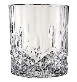 Lead-Free Crystal Double Old-Fashioned Highball Water Glasses SET OF 6 Heavy