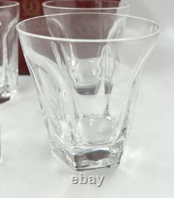 Lenox Bar Crystal Antique Clear Double on the Rocks Whiskey Glasses 4 Set USA