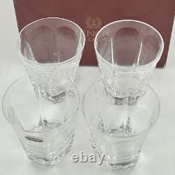 Lenox Bar Crystal Antique Clear Double on the Rocks Whiskey Glasses 4 Set USA