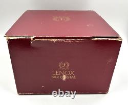 Lenox Bar Crystal Antique Clear Double on the Rocks Whiskey Glasses 4 Set USA