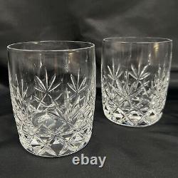 Lenox Charleston Double Old Fashioned Crystal Whiskey Glasses Set Of 4