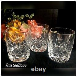 Lenox Charleston Double Old Fashioned Glasses Heavy Barware SET Of 3